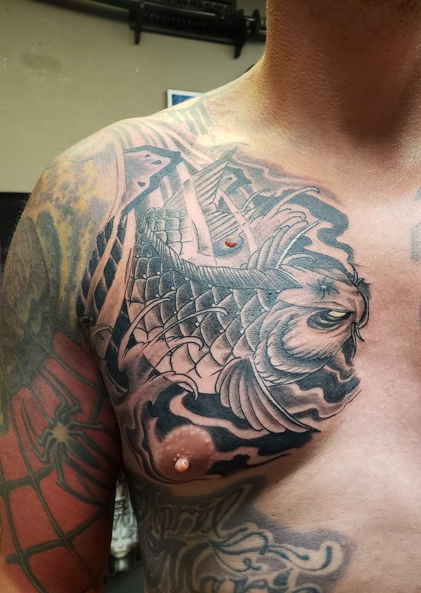 Shades of grey tattoo work — photo 2