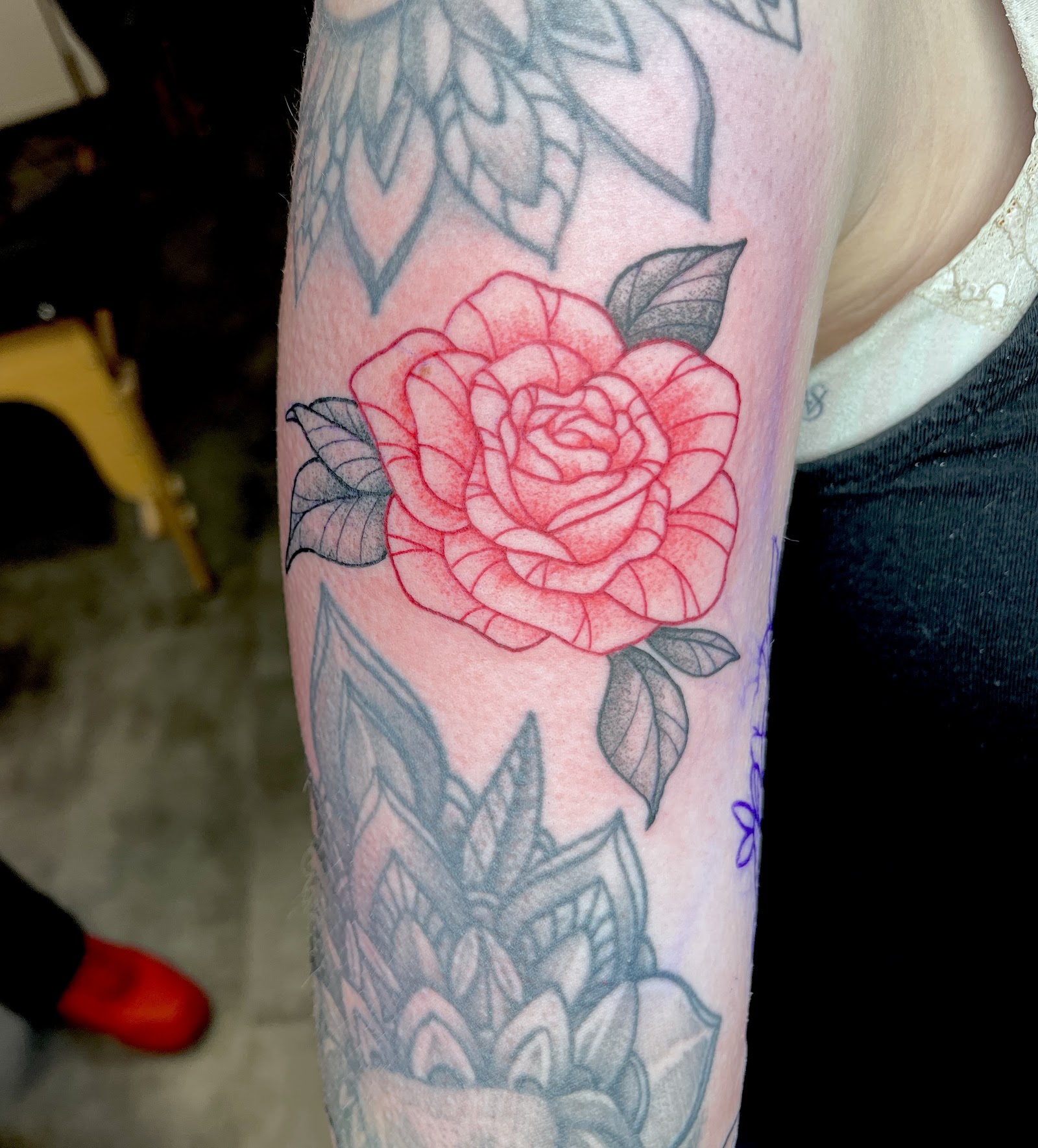 Ghost Malone Tattoo tattoo work — photo 3