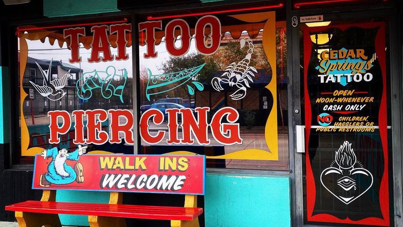 Cedar Springs Tattoo & Piercing tattoo parlor in Dallas, TX