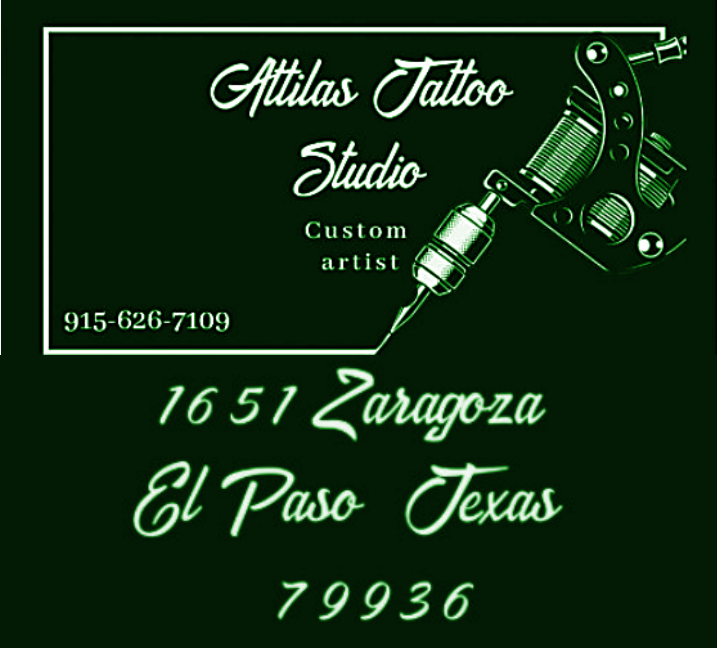 Attilas tattoo studio tattoo parlor in El Paso, TX