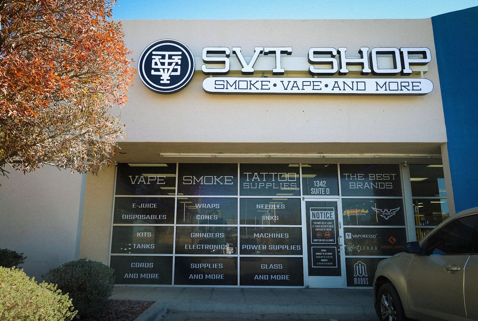 SVT l Smoke Shop, Vapes & Tattoo Supplies tattoo parlor in El Paso, TX