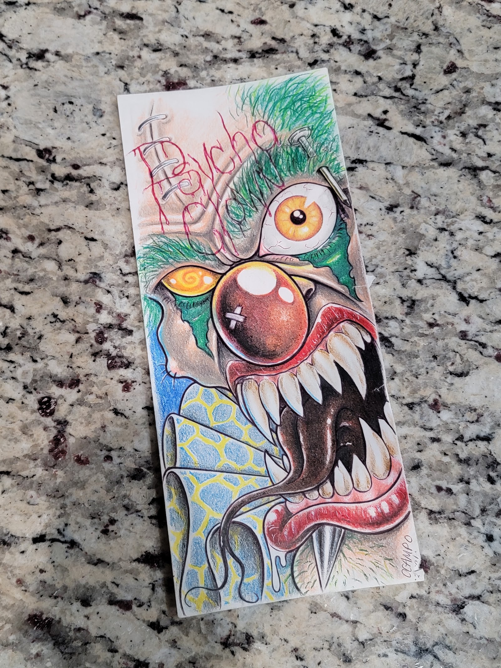 PSYCHO CLOWN TATTOO tattoo work — photo 2