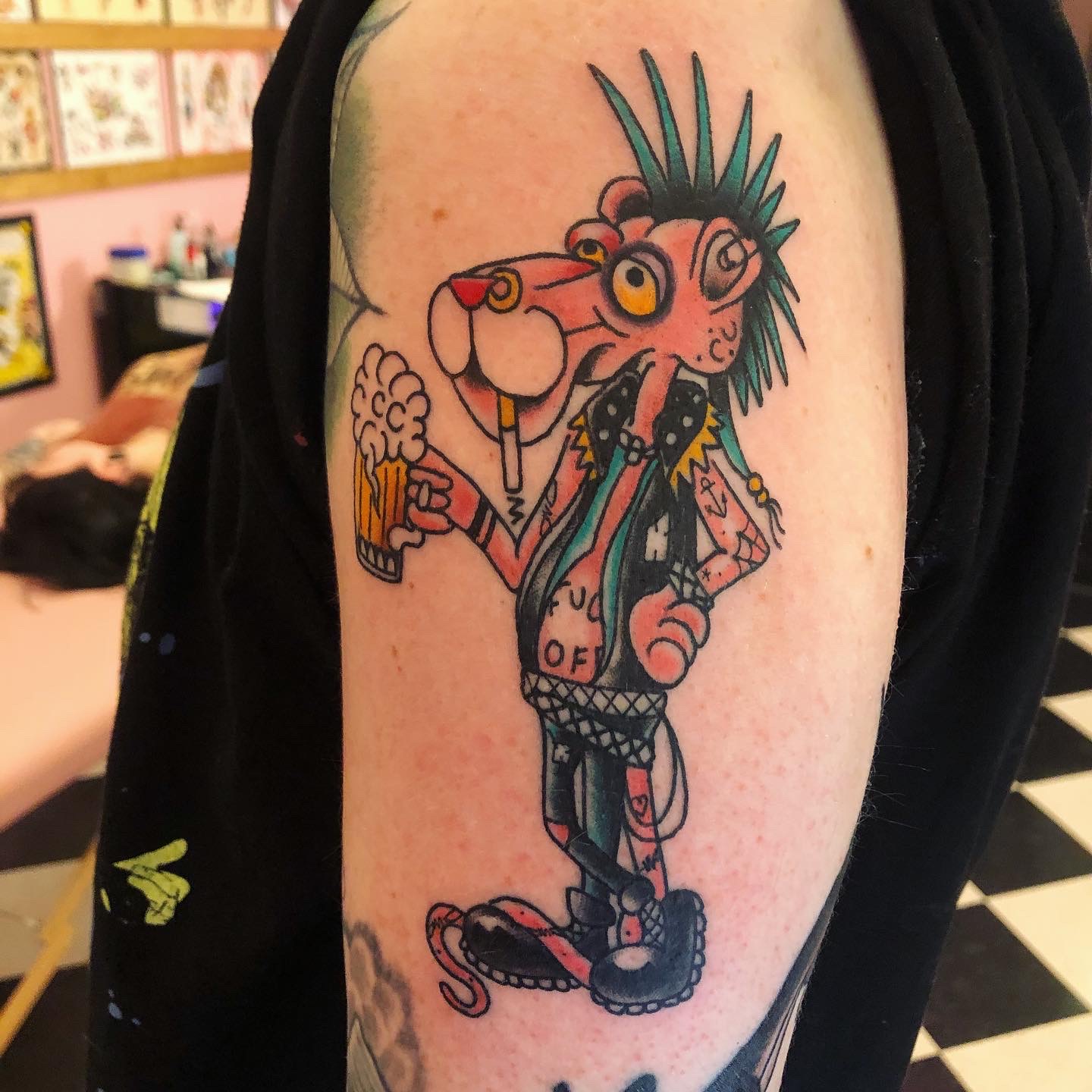 Pink Panther Tattoo tattoo work — photo 2