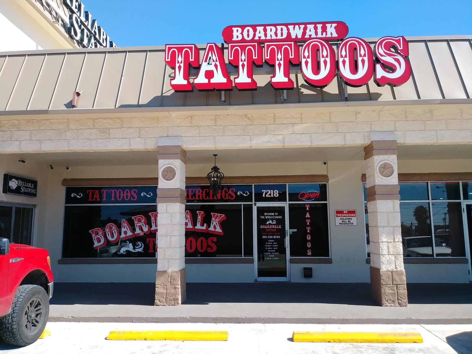 Boardwalk Tattoos tattoo parlor in San Antonio, TX