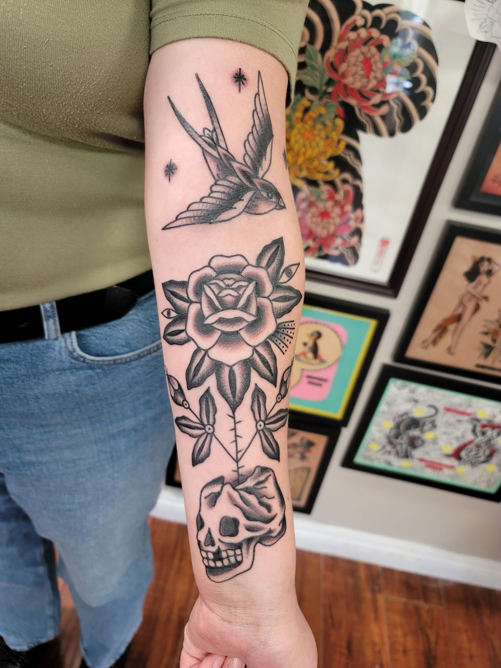 Floating House Tattoo tattoo work — photo 2