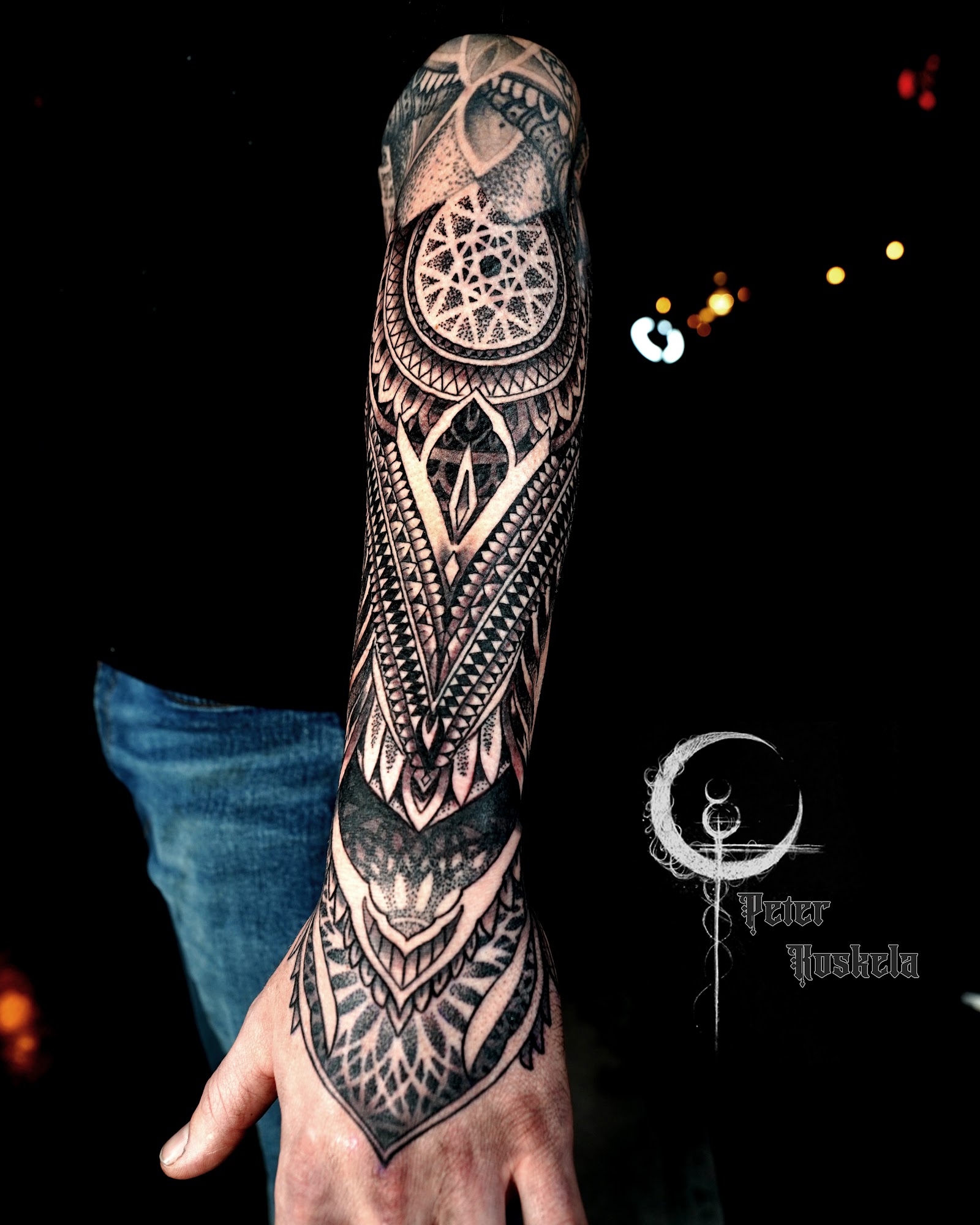 Moon and Mercury Tattoo tattoo work — photo 2