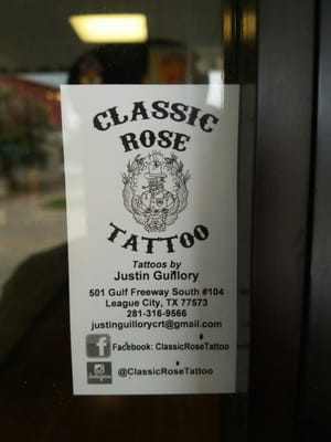 Classic rose tattoo — tattoo studio near League City