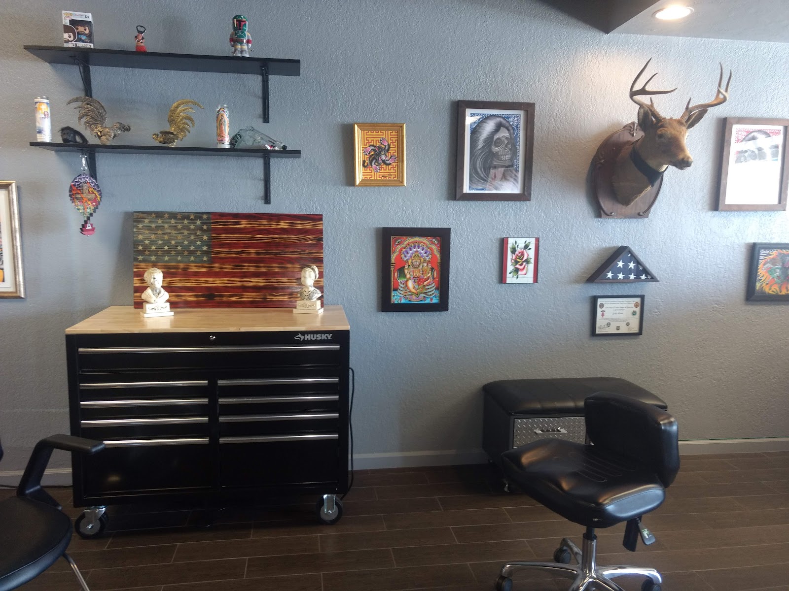 Painted Temple tattoo work — photo 2