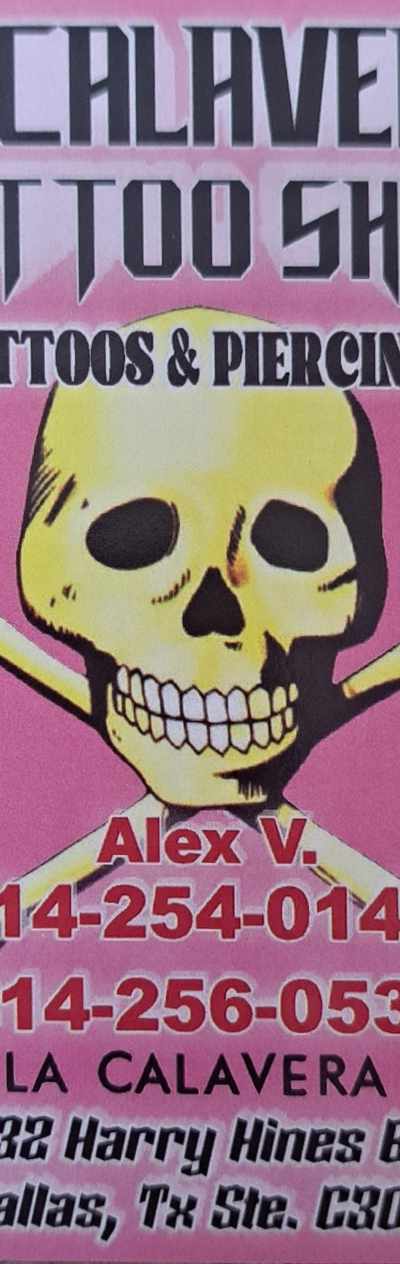 La Calavera tattoo & piercing tattoo parlor in Dallas, TX