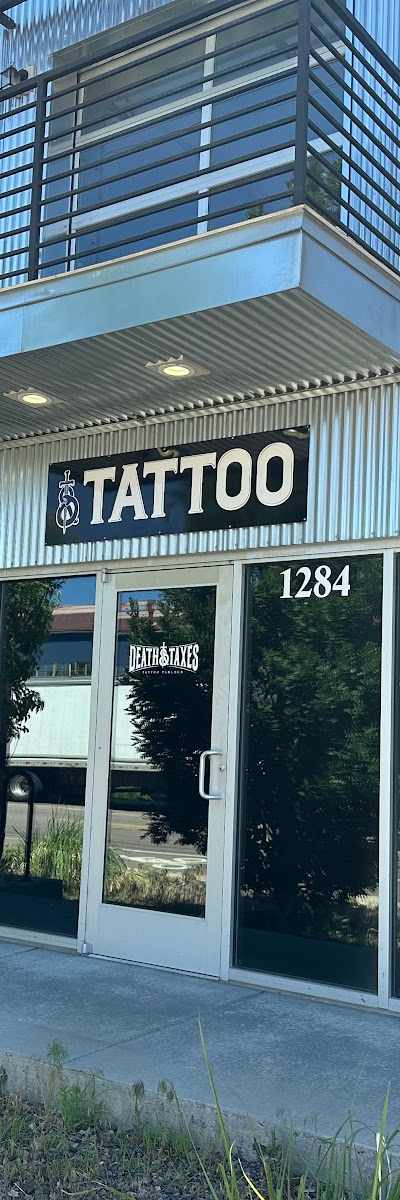 Death and Taxes Tattoo in Denver, CO
