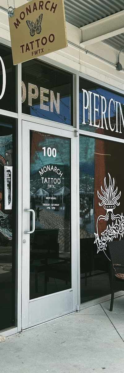 Monarch Tattoo in Fort Worth, TX