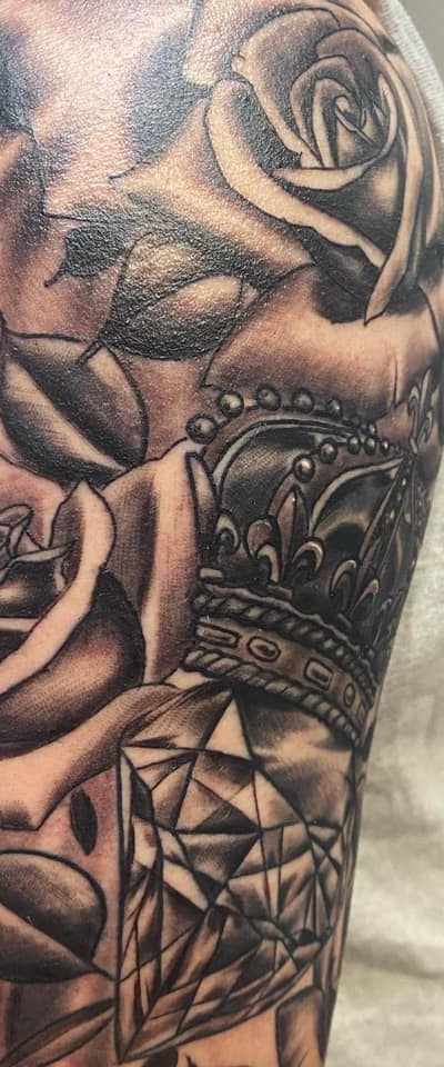 Rose & Dagger Tattoo in Houston, TX