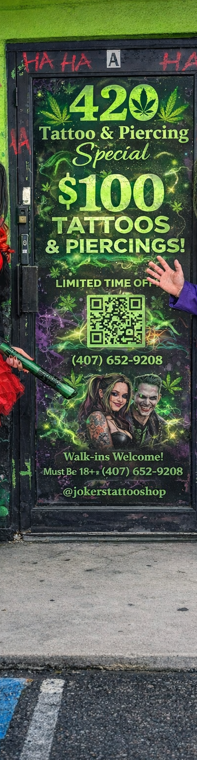 Joker Tattoo Shop tattoo parlor in Orlando, FL